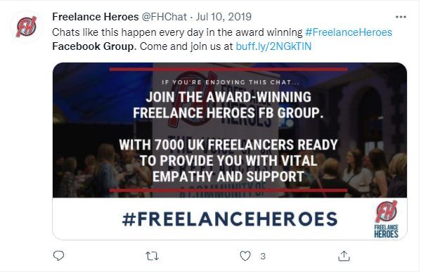 Εκδήλωση ομάδας Freelance Heroes στο Facebook